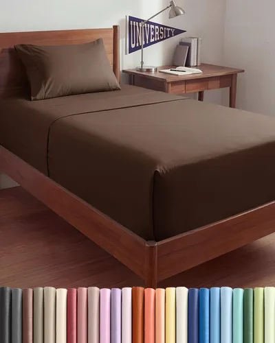 Vista 64 de Sábanas individuales de bolsillo extra profundo, sábanas transpirables y refrescantes de 3 piezas, juego de sábanas de lujo para hotel, suaves, sin