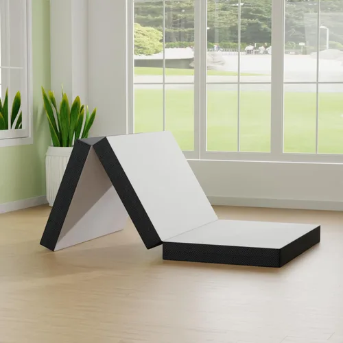 Vista 8 de PayLessHere Colchón de espuma viscoelástica triple plegable de 3 pulgadas Individual Firme medio