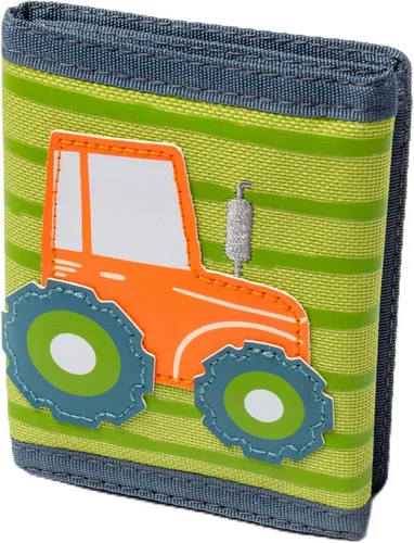 Vista 29 de Stephen Joseph, Billetera unisex para niños y niñas con diseños de apliques, cartera serigrafiada con bolsillo para monedas con cremallera, avión