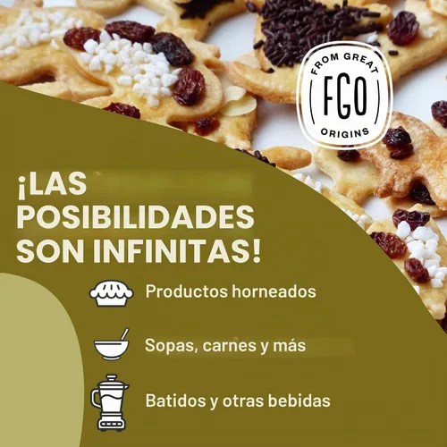 Vista 4 de FGO Polvo de jengibre orgánico, importado de la India, 8 onzas, el embalaje puede variar (paquete de 1)