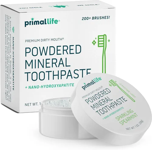 Vista 7 de Primal Life Organics - Dirty Mouth Polvo Dental, Polvo de Limpieza Dental, Aceites Esenciales Saborizados con Caolín Natural y Arcilla de Bentonita