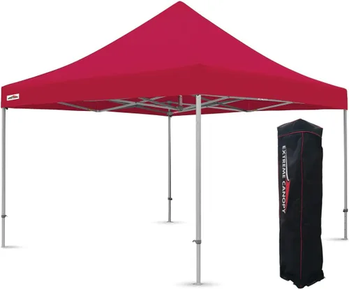 Vista 17 de Extreme Canopy Tienda de campaña desplegable instantánea de aluminio resistente comercial (rojo, 10 pies x 10 pies)
