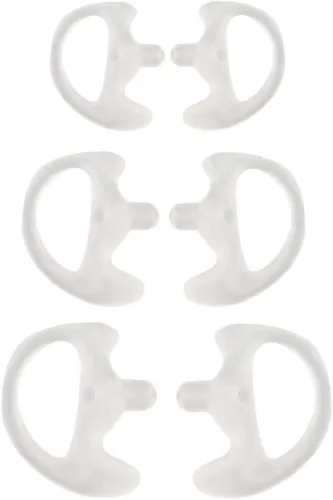 Vista 5 de Reemplazo de auriculares Earmold para kits de audio de tubo de bobina acústica de aire para radio de dos vías Motorola Kenwood