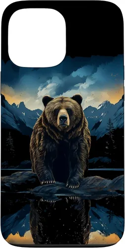 Vista 24 de Bear Grizzly Animal Mountain Hiking Case for iPhone 16