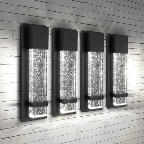 Vista 13 de ASD LED 13" Bubble Glass Wall Light Fixture, Outdoor & Indoor Seeded Sconce 3CCT, Waterproof, Dimmable, ETL Listed 12W 500LM 3000-5000K 120V