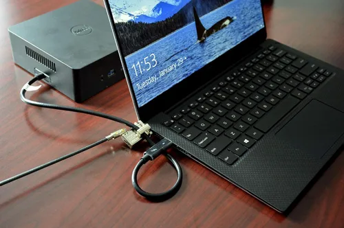 Vista 3 de Noble Locks TZ18T Cerradura de cuña de perfil bajo con llave plana para portátiles Dell para consumidores