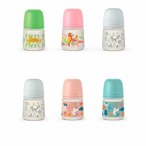 Vista 2 de Biberón Suavinex Prints S 150 ml