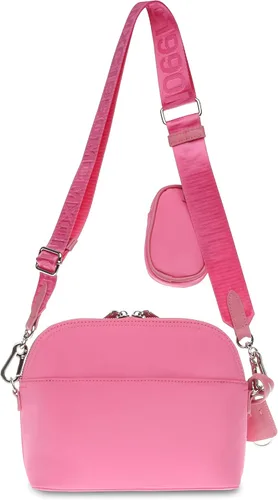 Vista 3 de Steve Madden Daren - Bolso cruzado de nailon con cúpula, color rosa claro, Rosa claro