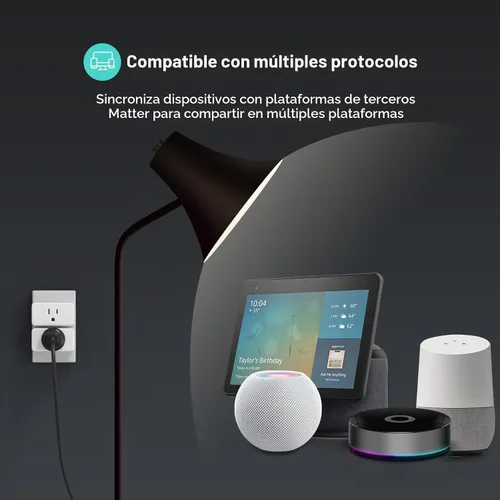 Vista 4 de THIRDREALITY - Enchufe inteligente M3, paquete de 4 unidades, Matter sobre Wi-Fi, 15 A/1800 W máx., certificado ETL, diseño compacto, funciona