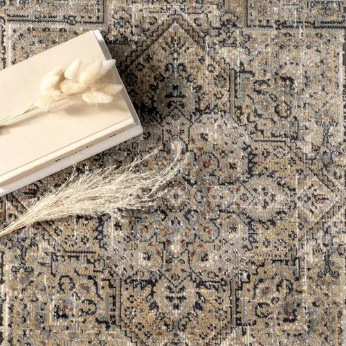 Vista 7 de nuLOOM Carol - Alfombra tradicional de medallón, 12 x 15 pies, color beige