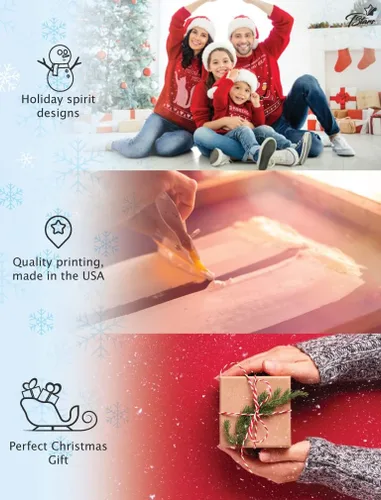 Vista 5 de Sudaderas con capucha para árbol de Navidad, color blanco, para mujeres y niñas
