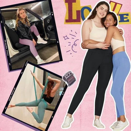Vista 2 de CAMPSNAIL Paquete de 4 leggings de cintura alta para mujer, pantalones de yoga suaves con control de abdomen para entrenamiento, correr