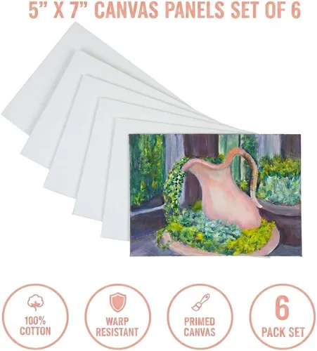 Vista 2 de Colorations 5" X 7" Canvas Panels - Set of 6