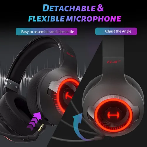 Vista 5 de Edifier G4s - Auriculares inalámbricos con cancelación de ruido de 15 ms de latencia ultra baja con micrófono 53 Bluetooth para juegos de 46 horas