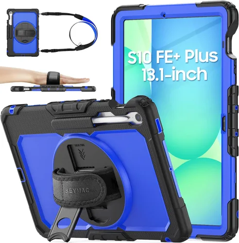 Vista 28 de SEYMAC stock Funda para tableta Samsung Galaxy Tab S10 Lite / S10 FE / S9 FE 5G / S9 Funda protectora de 10.9 pulgadas/ 11 pulgadas con protector