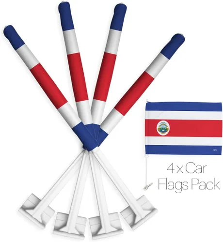 Vista 130 de Paquete de bandera de coche de la Copa del Mundo 2022 de Gales, bandera americana para carros, decoración de automóviles, pancarta pequeña
