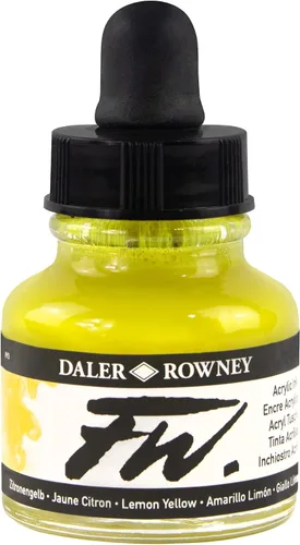 Vista 8 de Daler-Rowney FW - Tinta acrílica para artistas, 1 oz, oro sintético (160029701)