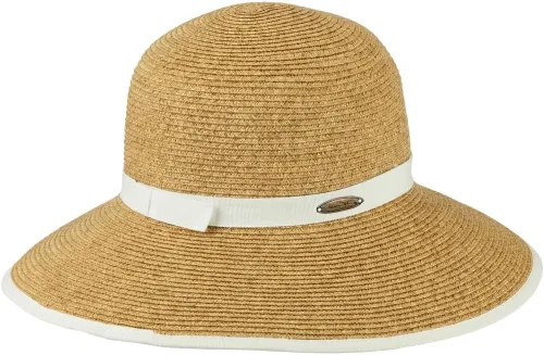 Vista 9 de Panama Jack Sombreros de sol para mujer - Pajita trenzada de papel, estilos surtidos Visera solar enrollable natural
