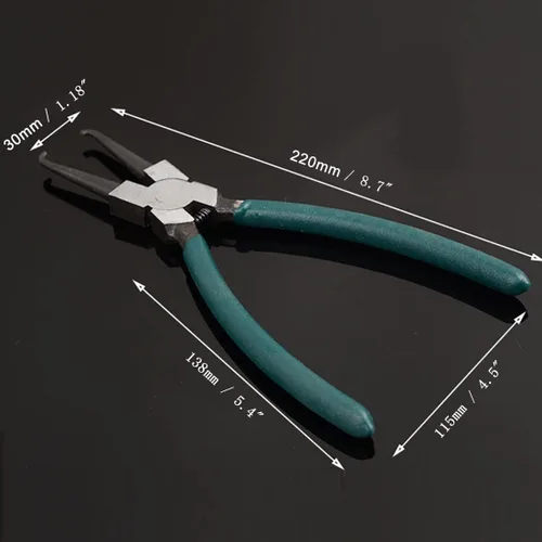 Vista 2 de Alicates de línea de combustible para automóvil de 8.7 pulgadas, pinzas de accesorios de juntas de tubería de gasolina de acero aleado, conector