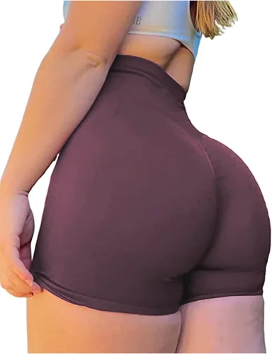 Vista 8 de Pantalones cortos de entrenamiento para mujer, sin costuras, cintura alta, amplifican el gimnasio, yoga, atléticos, pantalones cortos