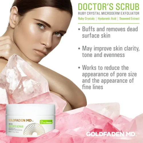 Vista 2 de Goldfaden MD Cleansing Essentials - Set de viaje Microderm, exfoliante facial diario, limpiador facial de 1.7 onzas y limpiador facial natural