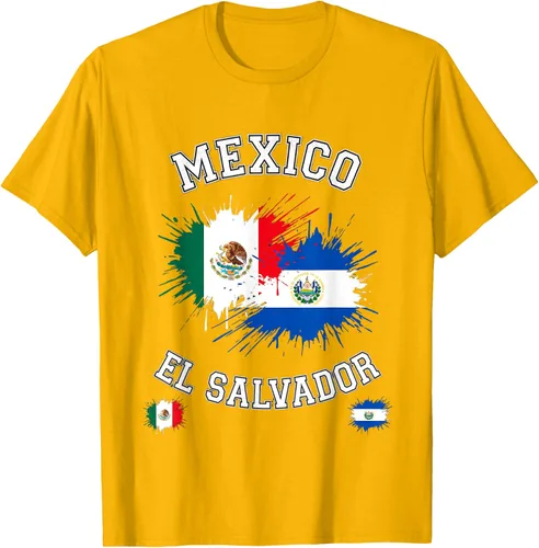 Vista 93 de Camiseta de recuerdo de la bandera vintage de El Salvador de México