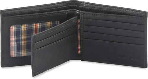 Vista 2 de Style N Craft Billetera plegable para mujer, negro, cerrado 4-12"Wx3-12"H
