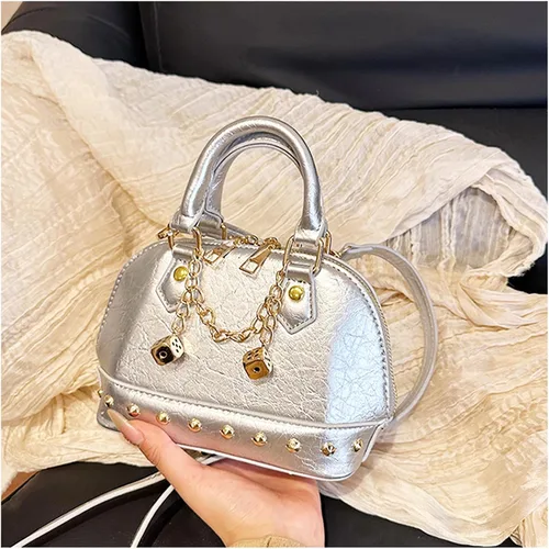 Vista 3 de Bolso tote para mujer, mochilas de cuero, bolso cruzado, bolso para boda, baile, fiestas, trabajo, viajes (estilo 517)