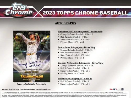 Vista 8 de Caja de valor sellada de fábrica de béisbol Topps Chrome 2023 – Juegos completos de béisbol