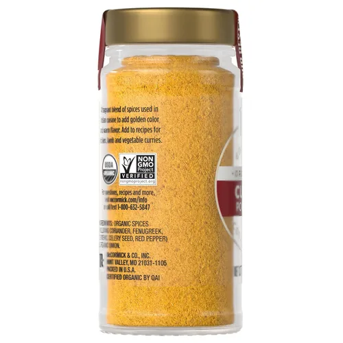 Vista 17 de McCormick Gourmet Curry en Polvo Orgánico, 1.75 Oz