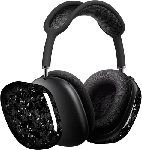 Vista 19 de MONOCARBON Funda de fibra de carbono real para AirPods Max (2024/2020), cubierta protectora de grado militar para auriculares Apple Max, único Azul