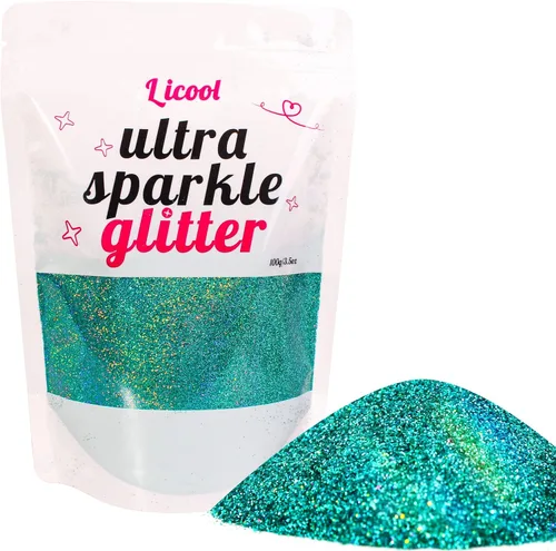 Vista 10 de Purpurina fina holográfica, 3.5 onzas / 3.5 onzas, paquetes de polvo de purpurina extrafina para resina, purpurina artesanal para vasos, fabricación