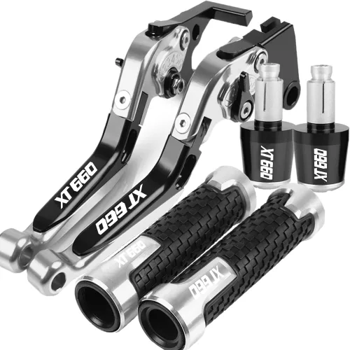 Vista 20 de NIKKHO Palanca de embrague de freno para YA & MAHA XT660 XT660R XT660X Tenere XT 660 2004-2011 Palancas de embrague de freno manija de embrague
