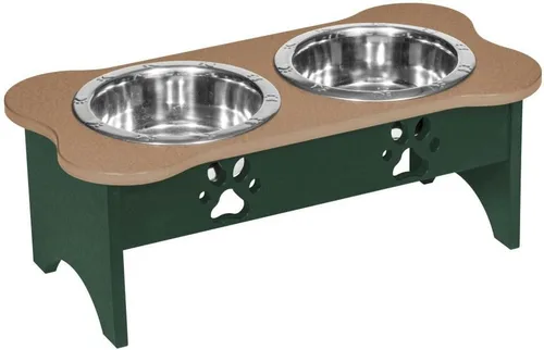 Vista 89 de Poly Lumber - Comedero doble de hueso mediano de 2 cuartos de galón, color negro