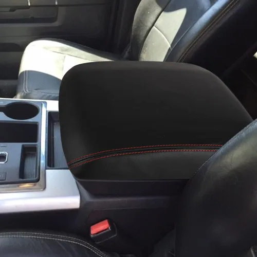 Vista 21 de Funda para el reposabrazos de la consola central, de piel, antiarañazos, de protección, accesorios de decoración interior, para Tesla Model 3 Negro