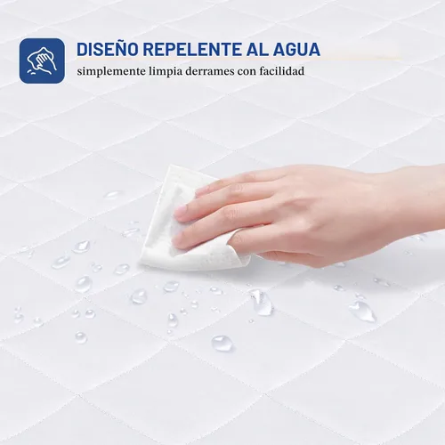 Vista 6 de Sealy Protector de colchón térmico tamaño matrimonial de 54 x 75 pulgadas Funda de colchón eléctrica acolchada impermeable de lujo con controlador