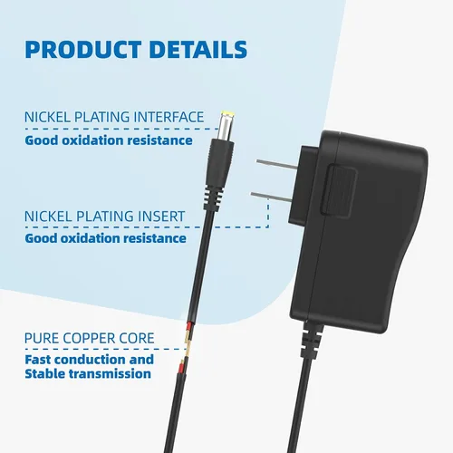 Vista 6 de Fuente de alimentación PS5V2000US Adaptador de 5 V CA/CC compatible con Yealink T29G, T46S, T48S, T52S, T54S, T56A, T58V, T58A, MP56, T46G