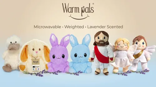 Vista 8 de Warm Pals Bashful Bunny, animal de peluche de Pascua para microondas, 1.5