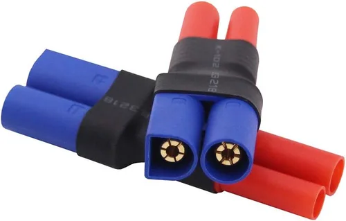 Vista 4 de 3pcs Sin Cables Adaptadores: EC5 macho a HXT 0.157 in con adaptador de conector de vivienda (B148-3)