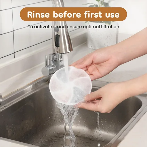 Vista 5 de Filtro de fuente de agua para gatos Keygarzone: Reemplazo para ZCW001, paquete de 6 filtros para fuente de agua y bomba para gatos y perros, filtros
