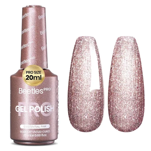 Vista 46 de Beetles PRO - Esmalte de gel blanco, color blanco de 0.7 fl oz A - Creme White Ansiedad de calma