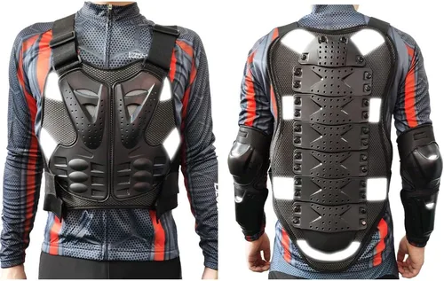 Vista 2 de Accesorios para motocicleta, coderas y rodilleras y protector de pecho, equipo de motocross para hombres y mujeres, equipo para bicicleta de tierra