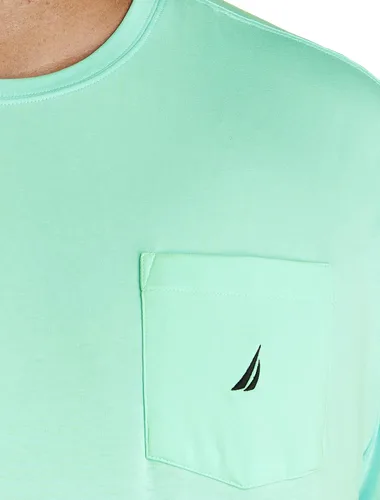 Vista 2 de Nautica Camiseta de manga corta con cuello redondo y bolsillo para hombre