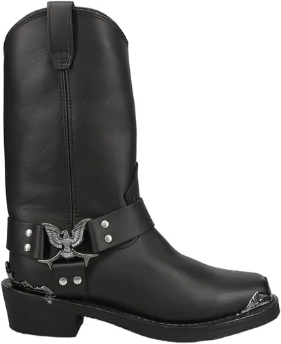 Vista 3 de Dingo Botas vaqueras de punta cuadrada para hombre, botas vaqueras tradicionales