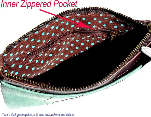 Vista 7 de CHALA Mini bandolera/bolso con correa convertible elegante, compacto, versátil