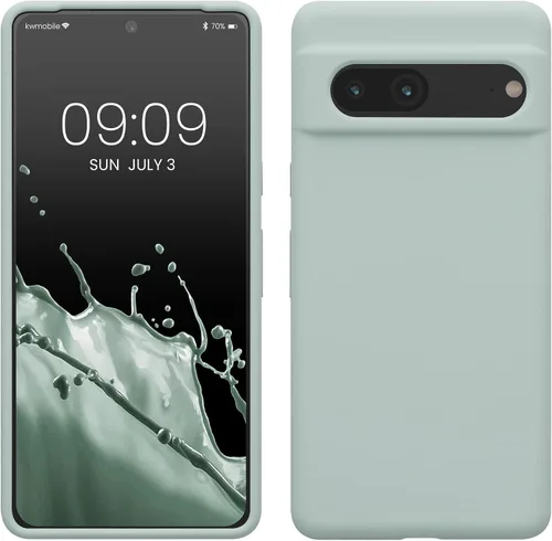 Vista 20 de kwmobile Funda compatible con Google Pixel 7 - Funda de silicona TPU con acabado suave - Piedra antigua