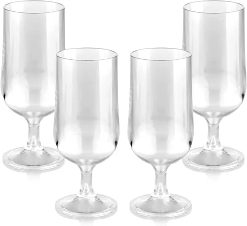Vista 7 de Vaso de plástico irrompible para beber de plástico de policarbonato, ideal para vino y licor, juego de 8