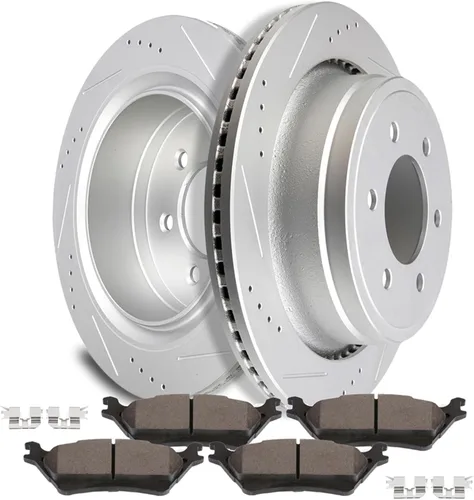 Vista 17 de SCITOO Kit de freno delantero Rotores de freno delantero y pastillas de freno de cerámica para Acura RSX 2003-2006