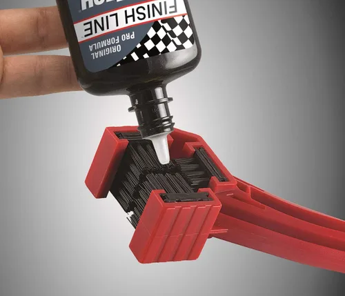 Vista 5 de Finish Line Grunge Cepillo de la cadena: Herramienta de limpieza de engranajes y cadenas Cepillo Grunge