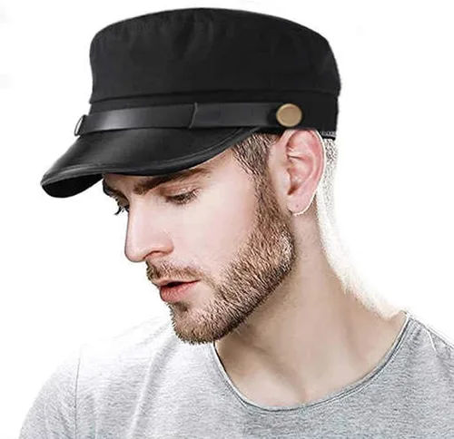 Vista 5 de S.CHARMA Chauffeur Hat for Men Women, Classic Vintage Newsboy Cap Costume Hats